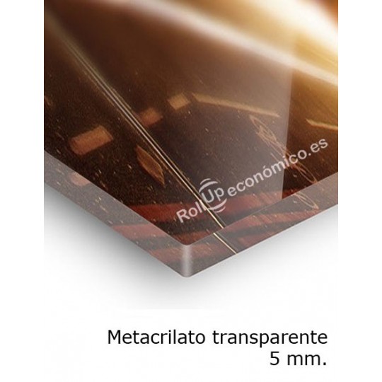 Metacrilato transparente 5 mm.