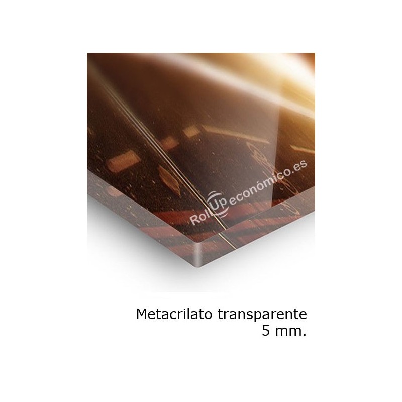 Metacrilato transparente 5 mm.