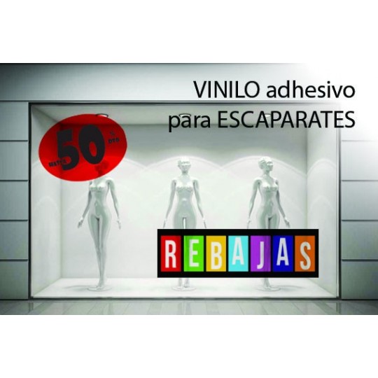 Vinilo adhesivo para escaparates