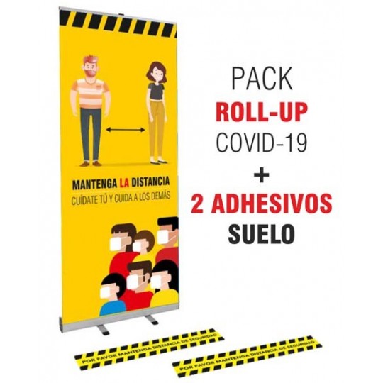 Pack Roll up COVID 85x200 cm