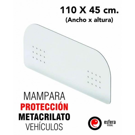 Mampara vehículos covid 110 x 45 cm