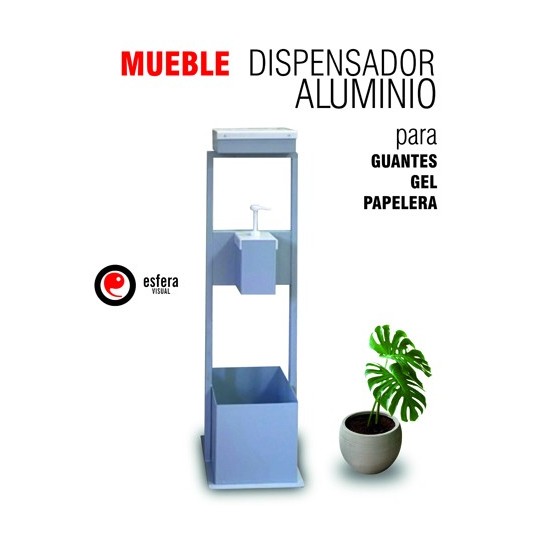 Mueble dispensador aluminio