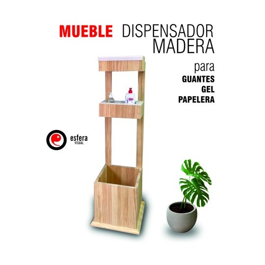 Mueble dispensador madera