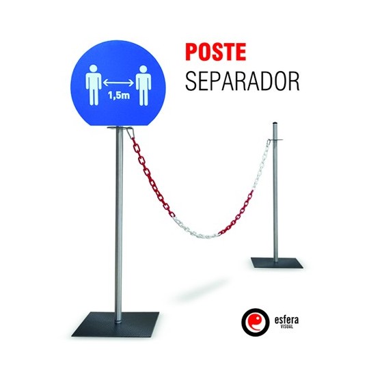 Postes separadores con cadena