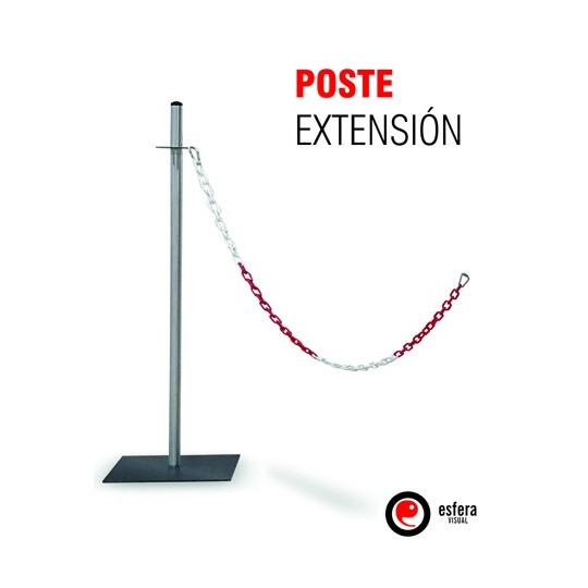 Extensión poste separador con cadena