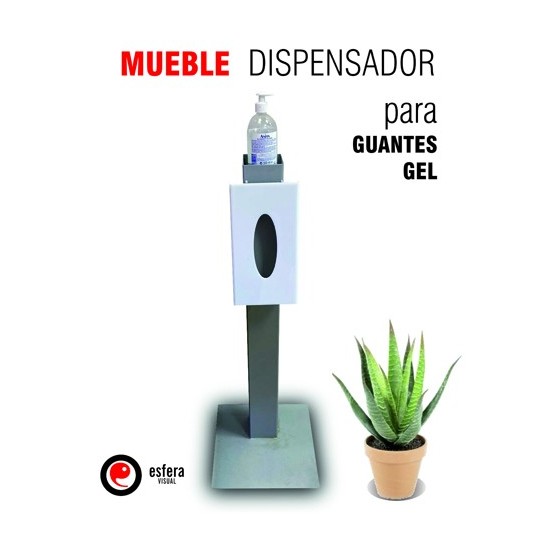 Dispensador Gel y guantes