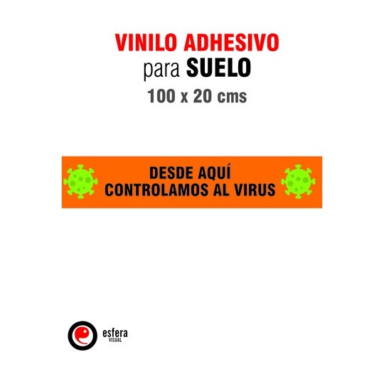 Pack 2 Adhesivos suelo virus