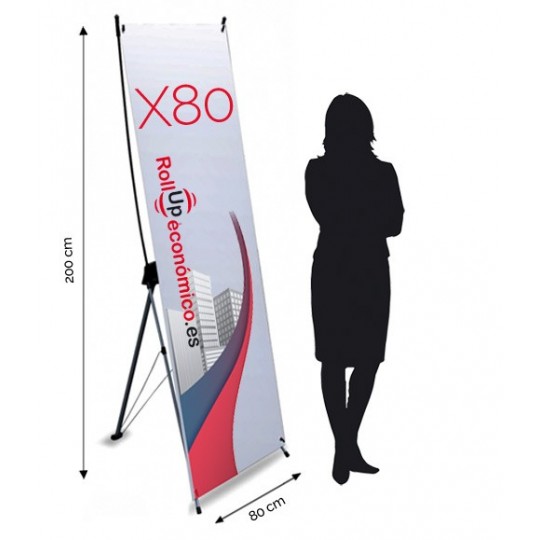 Xbanner 80x200 cm.