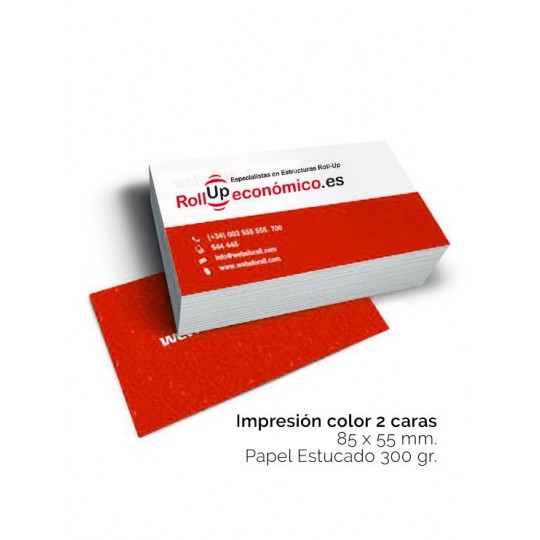 Tarjeta comercial 2 caras