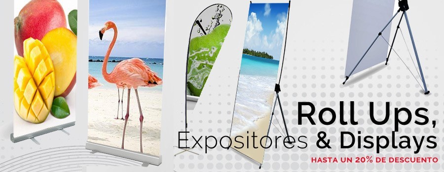 Roll up expositores y displays